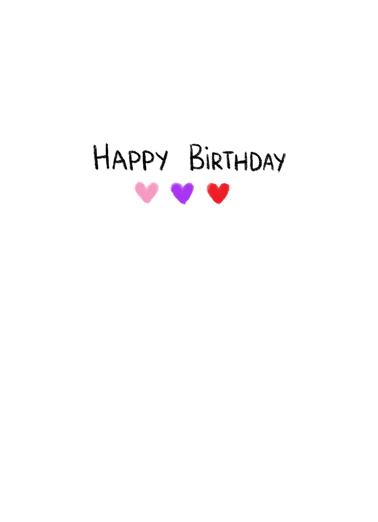 6 Feet Birthday Card Inside