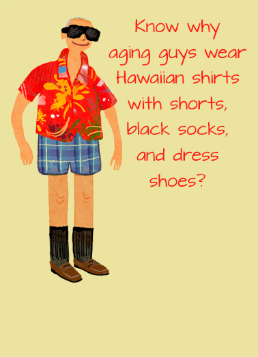 Aging Guys Wear  Ecard Cover