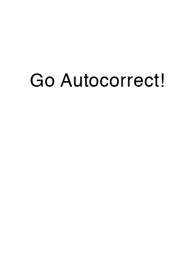 Autocorrect  Card Inside