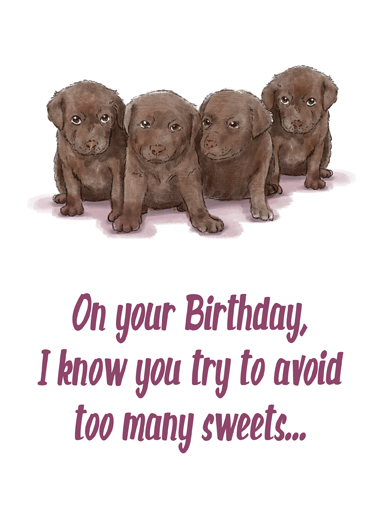 Avoid Sweets  Ecard Cover