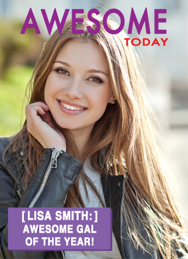 Awesome Gal (for any time)  Card Cover