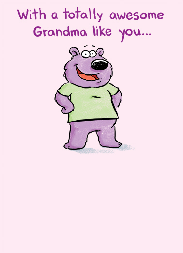 Awesome Grandma  Card Cover