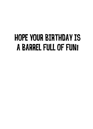 Barrel of Monkeys Birthday Card Inside