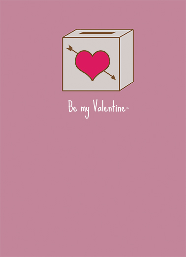 Be My Valentine  Ecard Cover