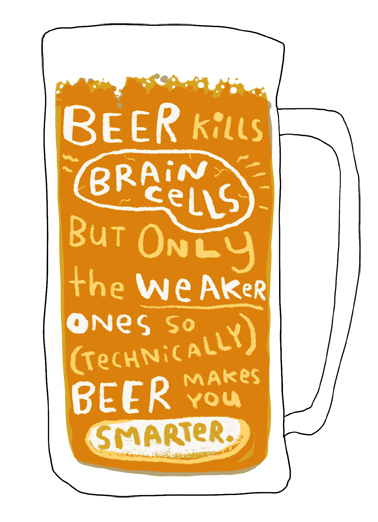 Beer Brain Cells  Ecard Cover