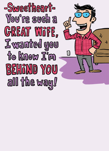 Behind You Ann  Ecard Cover