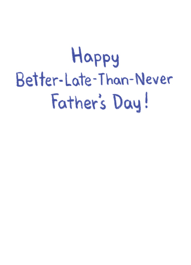 Belated Sloth  Ecard Inside