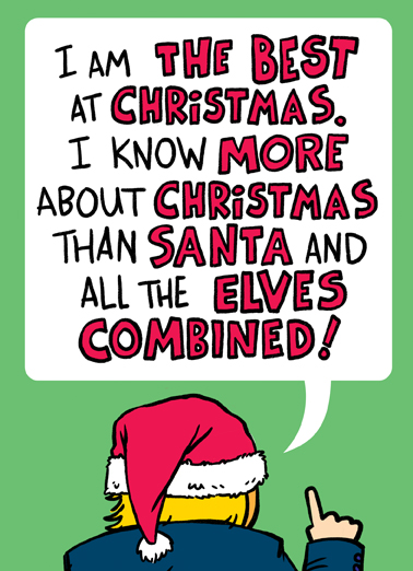 Best At Christmas - Funny Christmas Card to personalize and send.