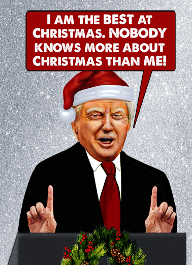 Best At Christmas President - Funny Christmas Card to personalize and send.