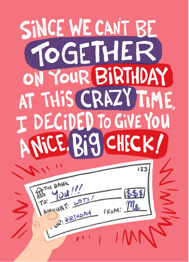 Big Check  Ecard Cover