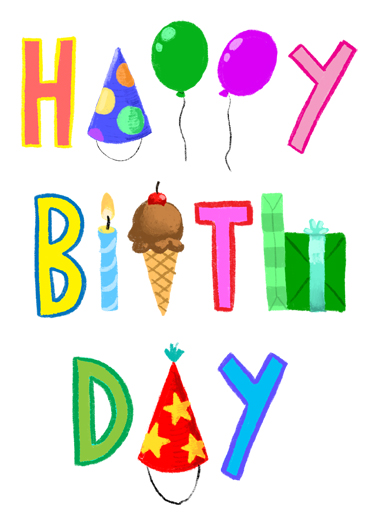 Blast Birthday Card Cover