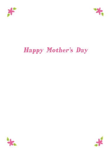 Bouquet Mom  Card Inside