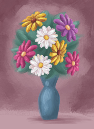 Bouquet Paiting MD  Card Cover