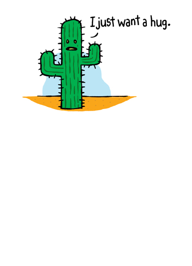 Cactus Hug  Ecard Cover