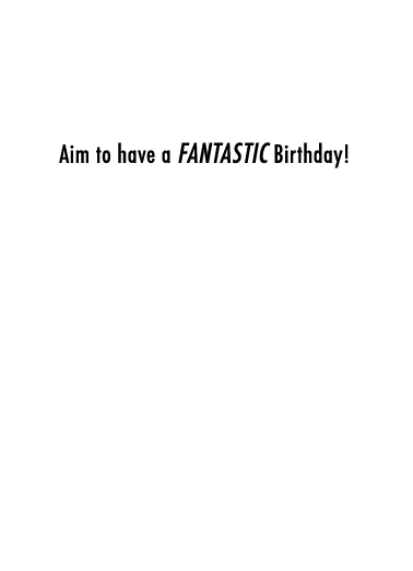 Cake Launcher Birthday Card Inside