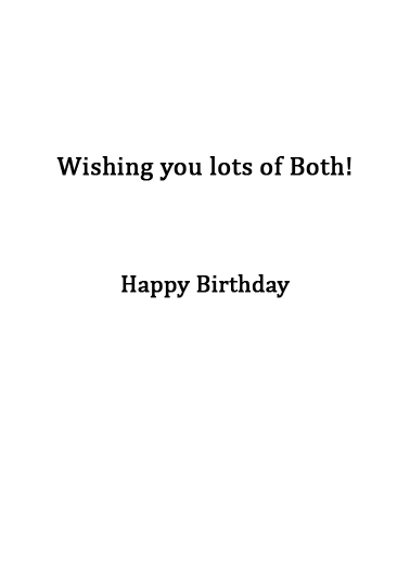 Cake and Present  Card Inside