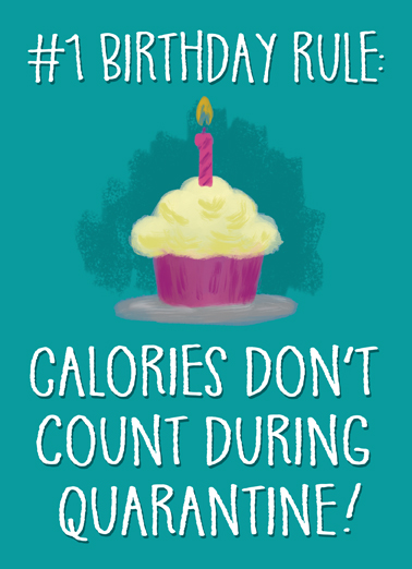 Calories Quarantine  Ecard Cover