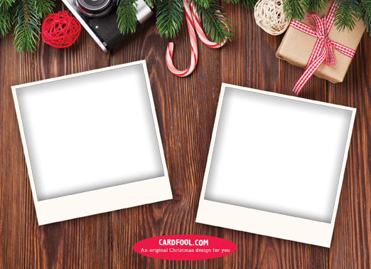 Camera Christmas Flat 5x7 horizontal flats Card Inside