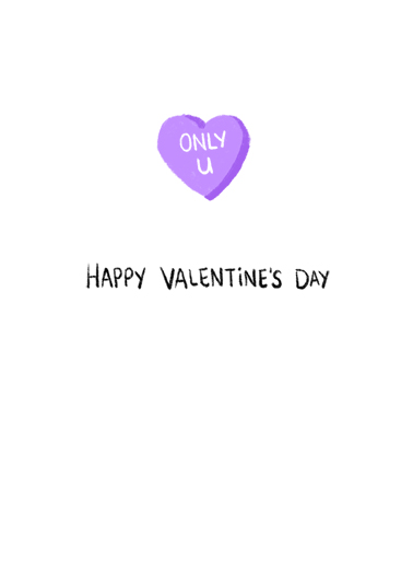 Candy Heart Frame  Ecard Inside