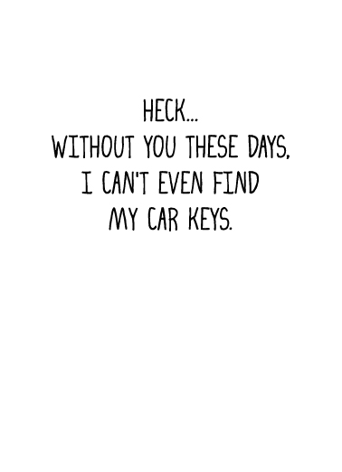 Car Keys FD  Ecard Inside