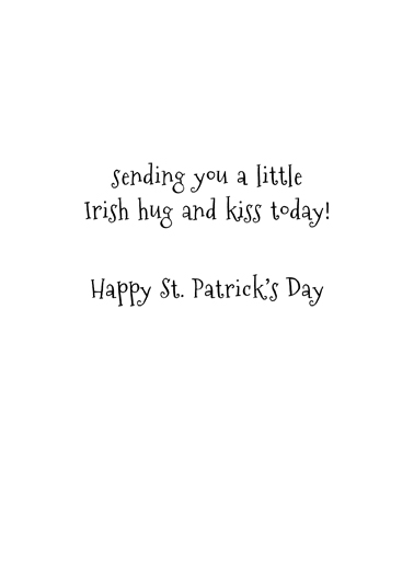 Cat Hug St Pat  Ecard Inside