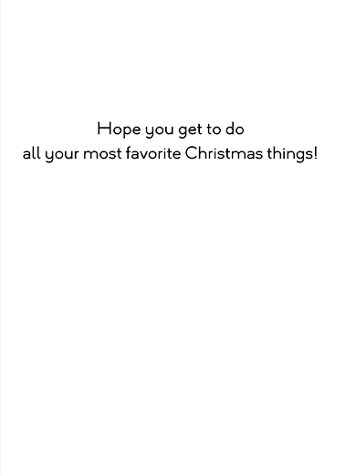 Cat Kitten Favorite Things  Card Inside