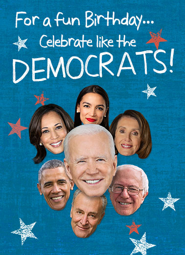Celebrate Like Democrats  Ecard Cover