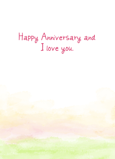 Cherry Blossom Anniv  Ecard Inside