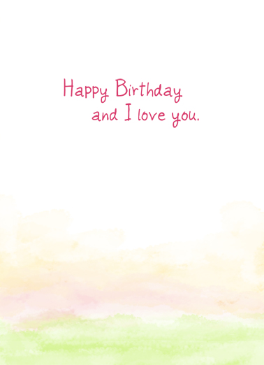 Cherry Blossom Bday  Ecard Inside