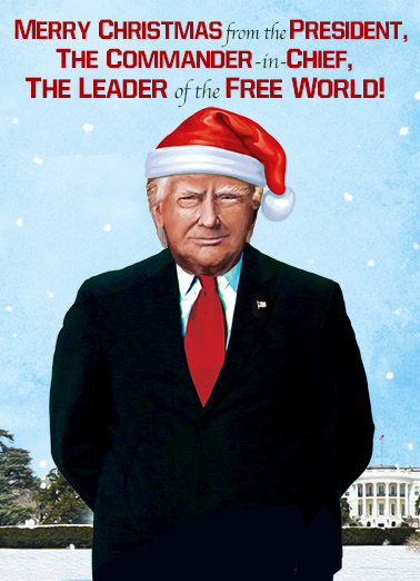 Christmas Commander - Funny Christmas Card to personalize and send.