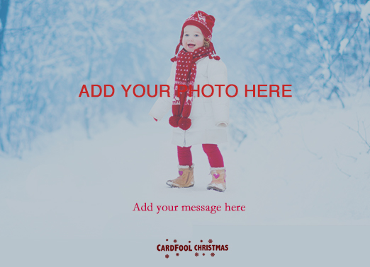 Christmas Full Photo 5x7 horizontal flats Card Inside