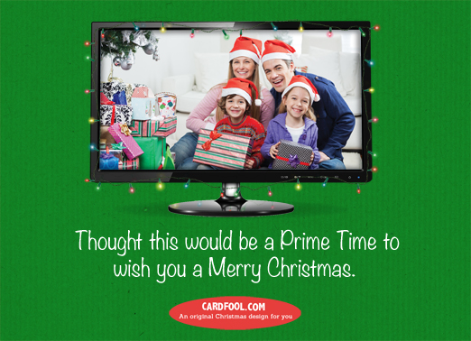 Christmas TV-horiz 5x7 horizontal flats Card Inside
