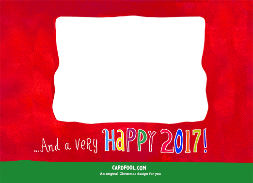 Colorful Christmas 5x7 horizontal flats Card Inside