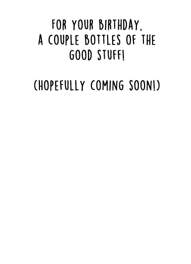 Couple Bottles Vaccine  Card Inside