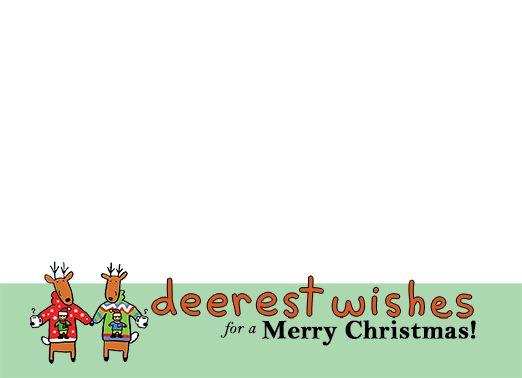 Deerest Wishes 5x7 horizontal flats Card Cover