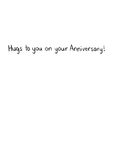 Distanced Hug (Anniversary)  Card Inside