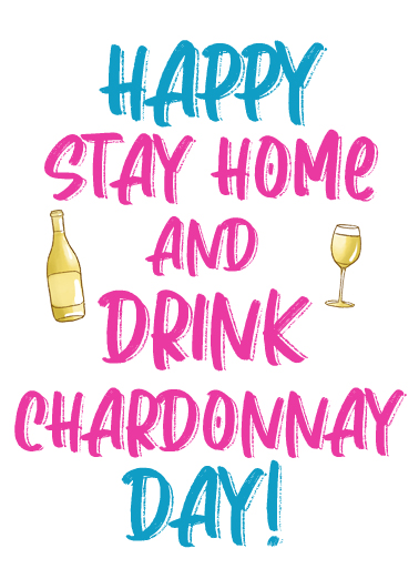 Drink Chardonnay Day  Card Cover