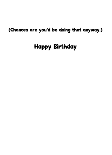 Drink Chardonnay Day  Card Inside