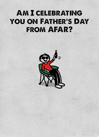 Drinking in the Driveway Father  Ecard Cover