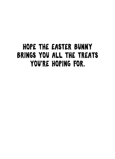 Easter Bunny With Wine  Ecard Inside