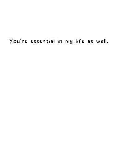 Essential Worker  Card Inside