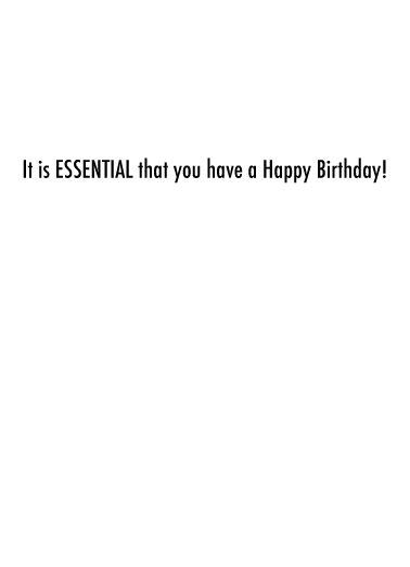 Essentials Birthday Card Inside