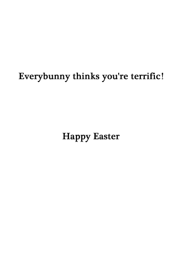 Every Bunny  Card Inside