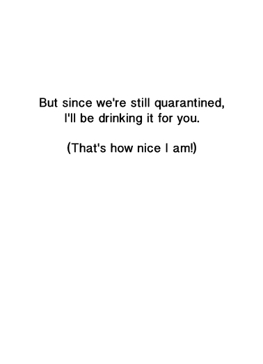 Expensive Wine BDAY  Card Inside