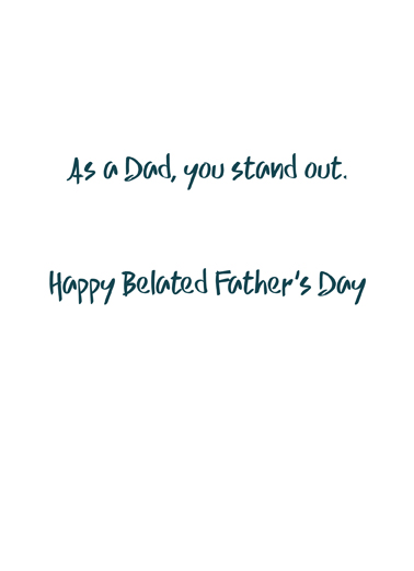 Father Tree (Belated)  Ecard Inside