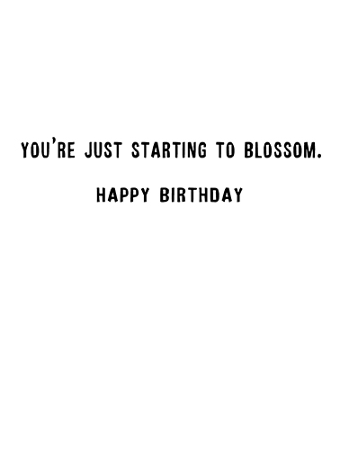 Flower Hat  Card Inside