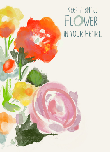 Flower in your Heart  Ecard Cover