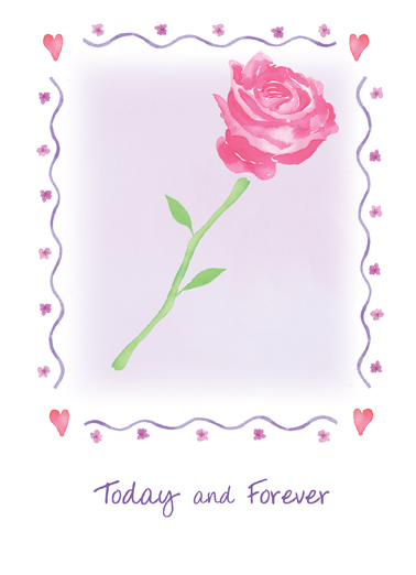 Forever Rose  Ecard Cover