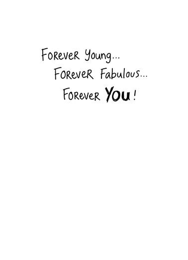Forever Young  Card Inside