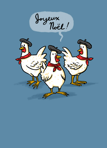 French Hens  Ecard Cover